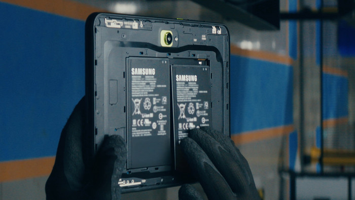 Samsung Galaxy Tab Active5 Pro 10,1 Zoll 256GB Wi-Fi + 5G produkt in gebrauch