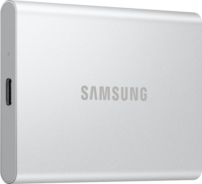 Samsung T7 Resurrected Portable SSD 2TB linke seite