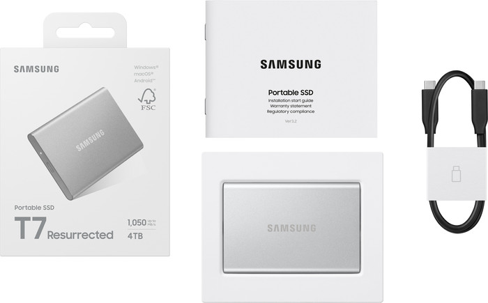 Samsung T7 Resurrected Portable SSD 4TB zubehör