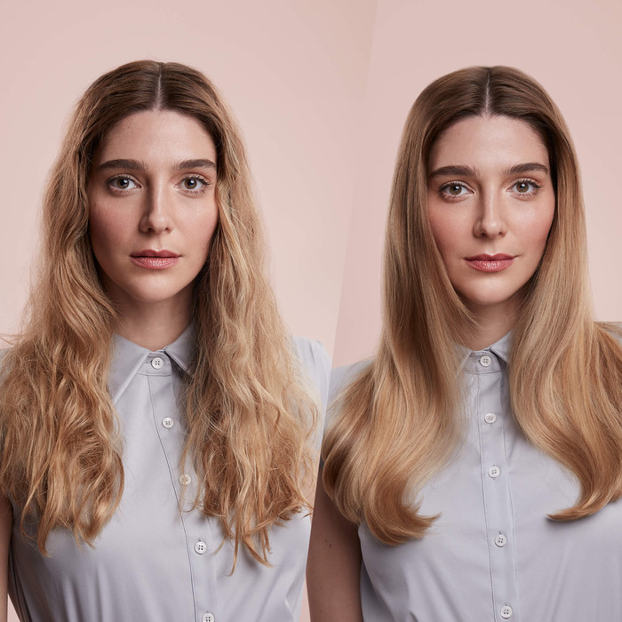 Dyson Supersonic Origin Nickel/Kupfer produkt in gebrauch