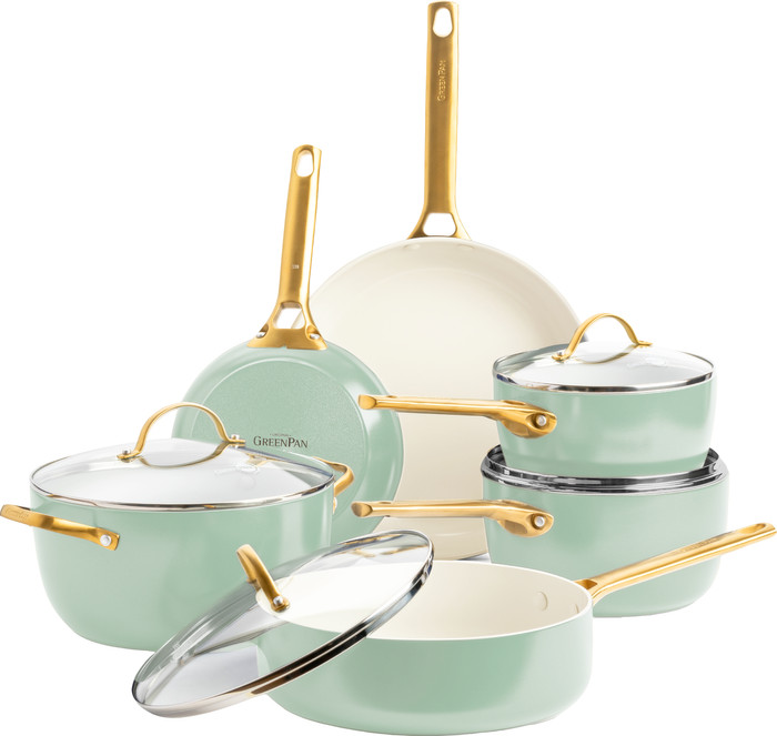 GreenPan Padova Topf- und Pfannenset 10-teilig Mint Green Main Image