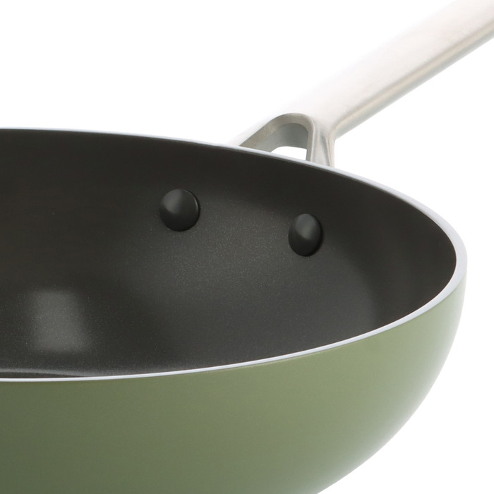 BK Sublime Wok 28 cm Olive Green detail