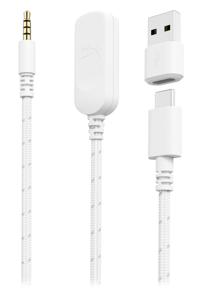 HyperX Cloud III Wired Gaming-Headset - Weiß (PC, PS5, Xbox Series X/S) detail