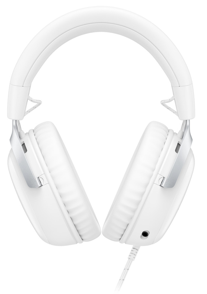 HyperX Cloud III Wired Gaming-Headset - Weiß (PC, PS5, Xbox Series X/S) vorne
