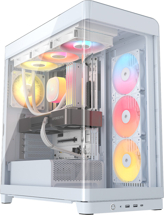 CORSAIR FRAME 4500X RS-R ARGB Weiß linke seite