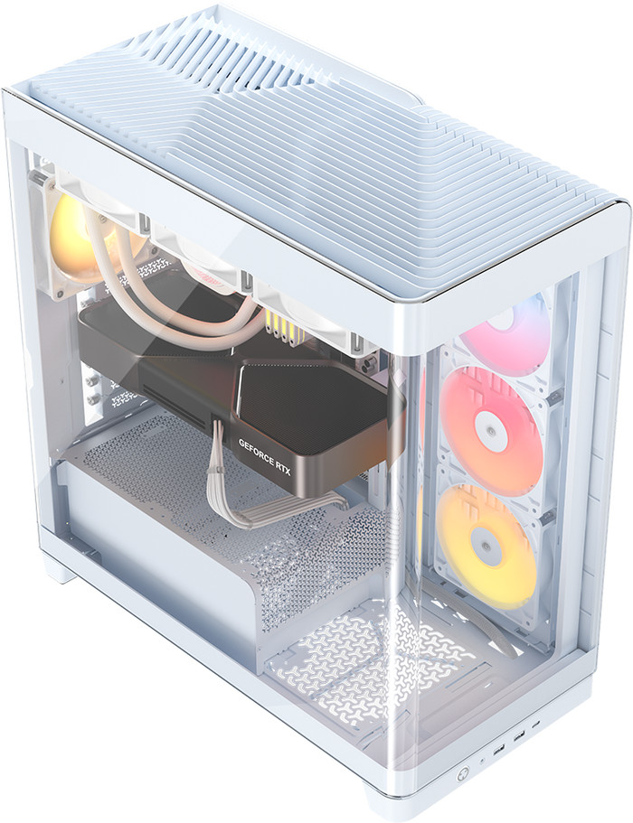 CORSAIR FRAME 4500X RS-R ARGB Weiß oberseite