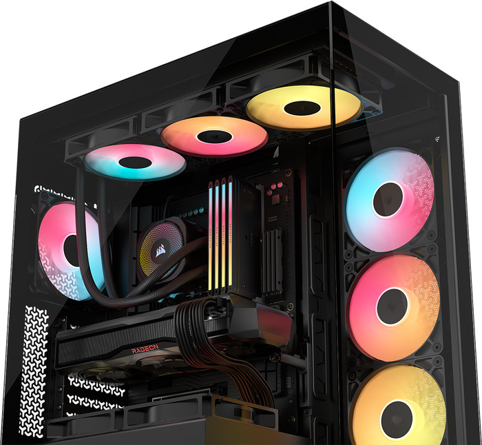 CORSAIR 3500X RS-R ARGB Schwarz produkt in gebrauch