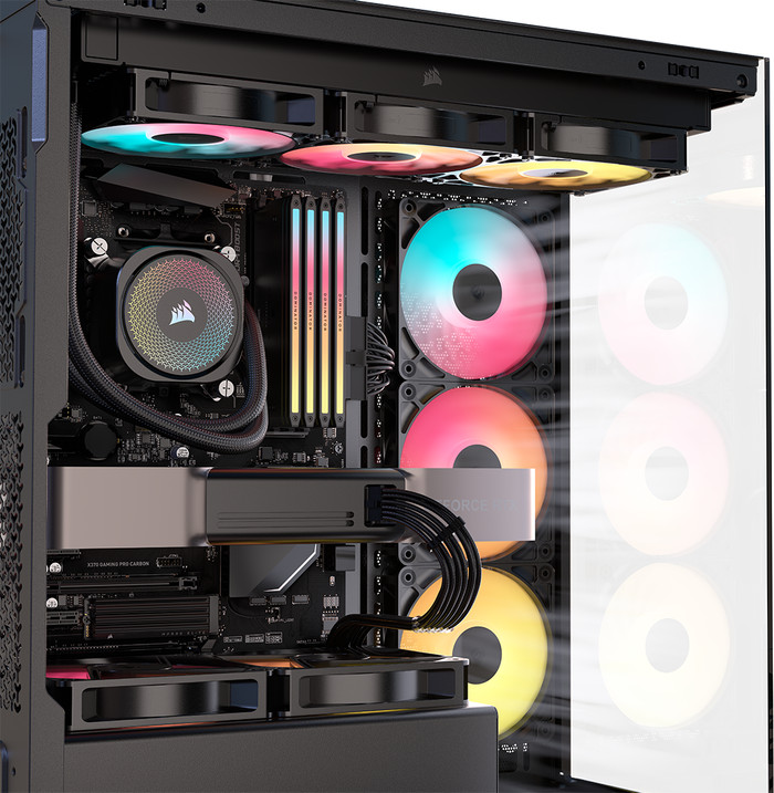 CORSAIR 3500X RS-R ARGB Schwarz produkt in gebrauch