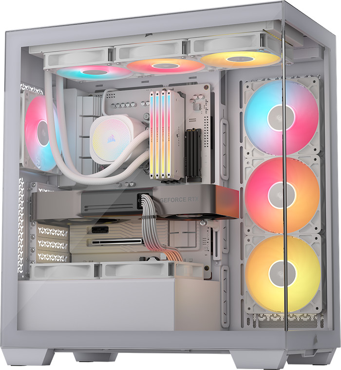 CORSAIR 3500X RS-R ARGB Weiß produkt in gebrauch