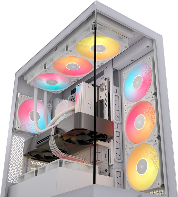 CORSAIR 3500X RS-R ARGB Weiß produkt in gebrauch