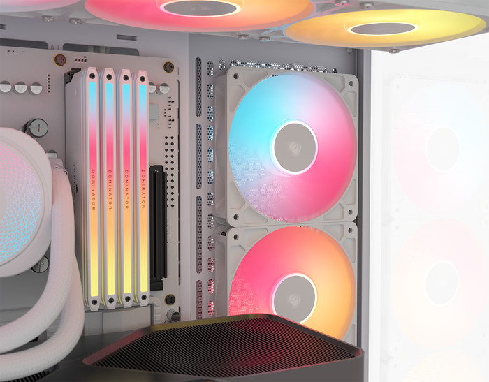 CORSAIR 3500X RS-R ARGB Weiß produkt in gebrauch