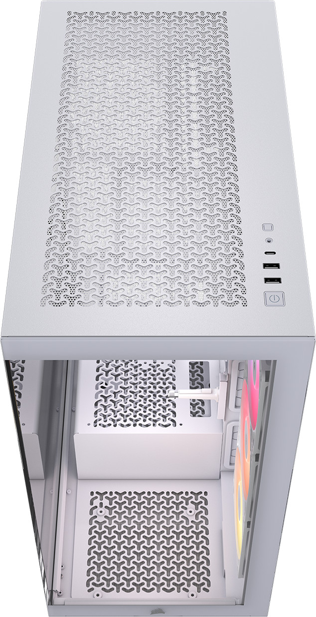 CORSAIR 3500X RS-R ARGB Weiß oberseite