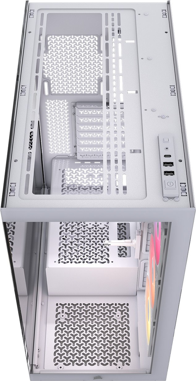 CORSAIR 3500X RS-R ARGB Weiß oberseite