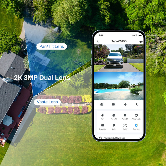 TP-Link Tapo C545D produkt in gebrauch