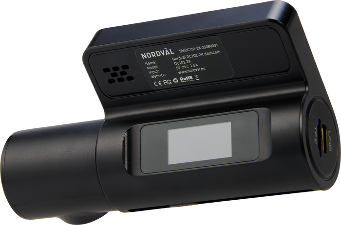 Nordval DC101-2K Dashcam rückseite