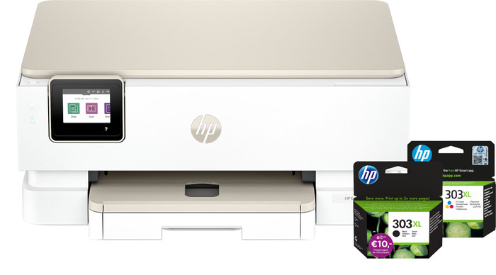 HP Envy Photo 7234 Multifunktionsdrucker + 1 schwarze XL-Reservepatrone + 1 Farbpatrone Main Image