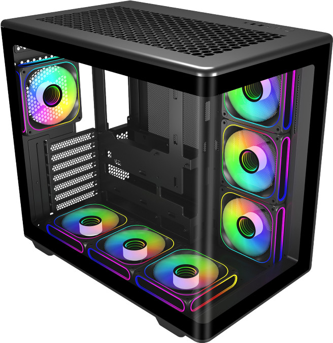 Cooler Master Elite 600 Schwarz ARGB rechte seite