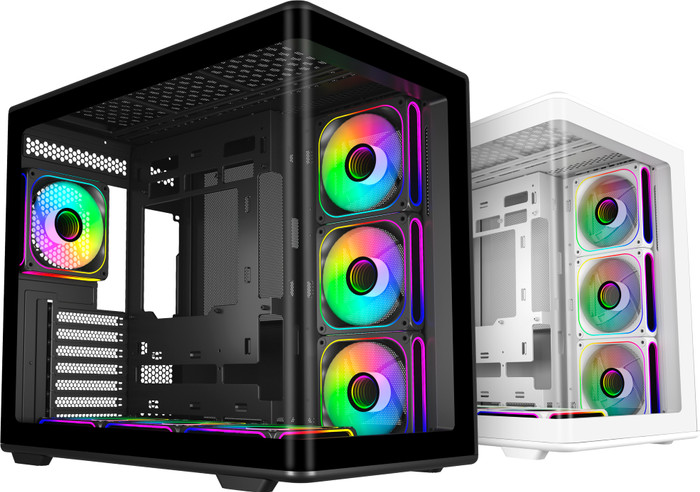 Cooler Master Elite 600 Schwarz ARGB vorne
