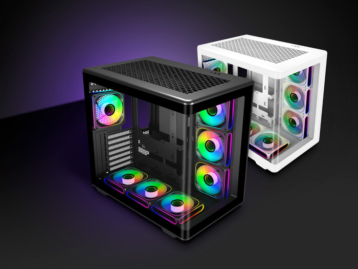 Cooler Master Elite 600 Schwarz ARGB produkt in gebrauch
