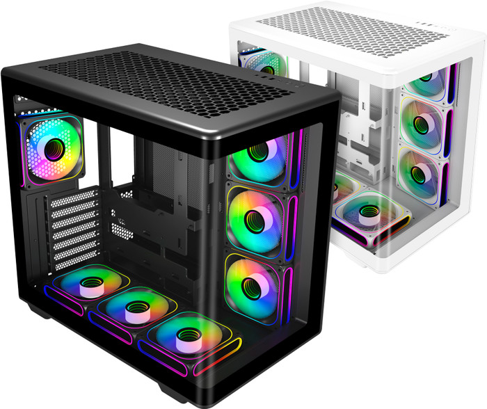 Cooler Master Elite 600 Schwarz ARGB vorne