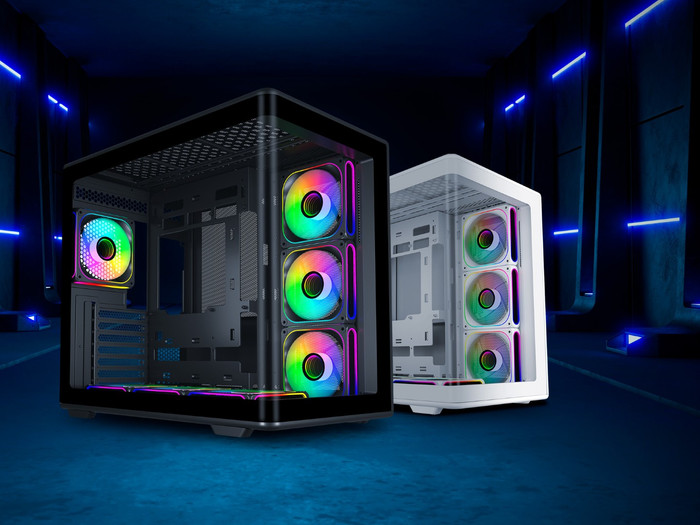 Cooler Master Elite 600 Schwarz ARGB produkt in gebrauch