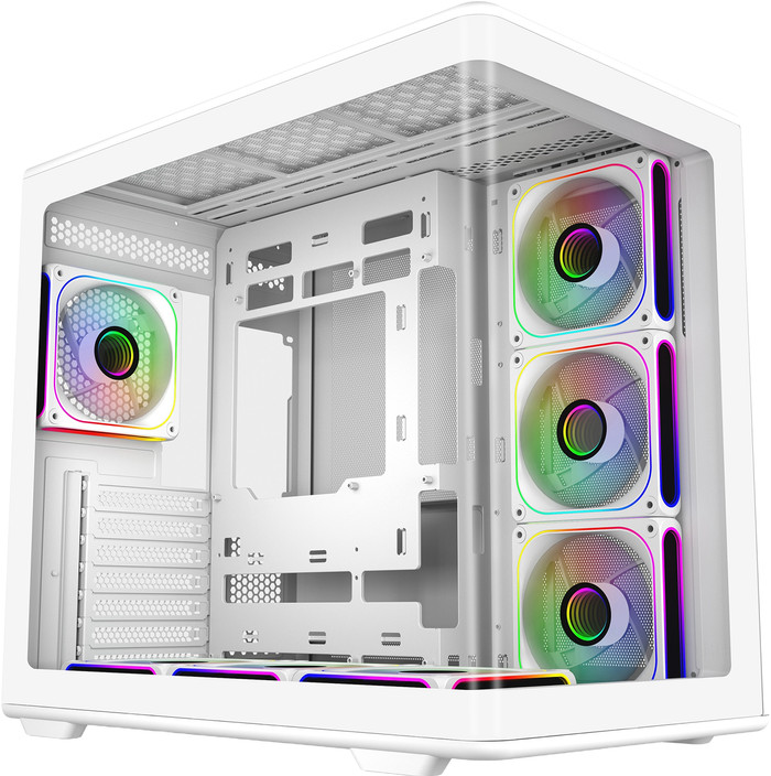 Cooler Master Elite 600 Weiß ARGB rechte seite