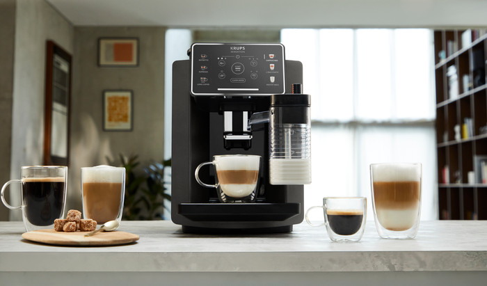 Krups Sensation Milk M50 EA9129 product in use