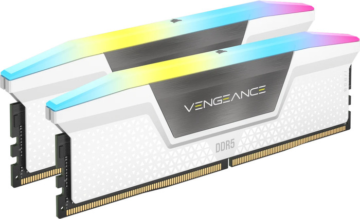 CORSAIR Vengeance RGB Weiß 32GB (2x 16GB) DDR5 DIMM 6.000 MT/s CL36 XMP/EXPO rechte seite
