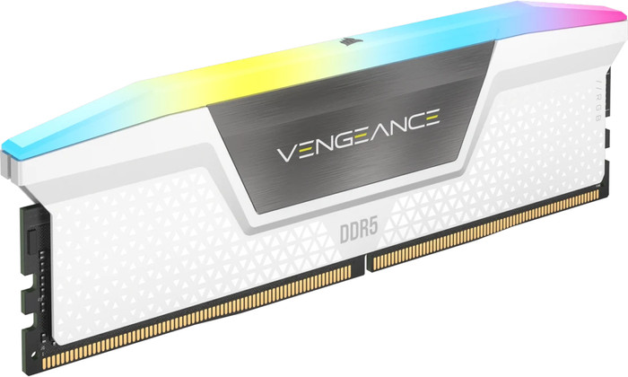 CORSAIR Vengeance RGB Weiß 32GB (2x 16GB) DDR5 DIMM 6.000 MT/s CL36 XMP/EXPO rechte seite