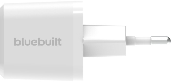 BlueBuilt Power-Delivery-Ladegerät mit USB-C-Anschluss 65 W Weiß linke seite