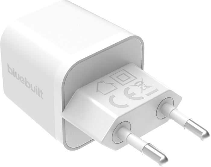 BlueBuilt Power-Delivery-Ladegerät mit USB-C-Anschluss 65 W Weiß rechte seite