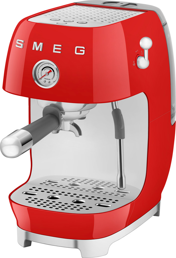 SMEG ECF03RDEU Rot linke seite