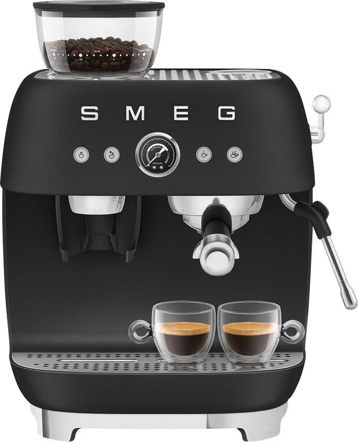 SMEG EGF03BLMEU Mattschwarz vorne