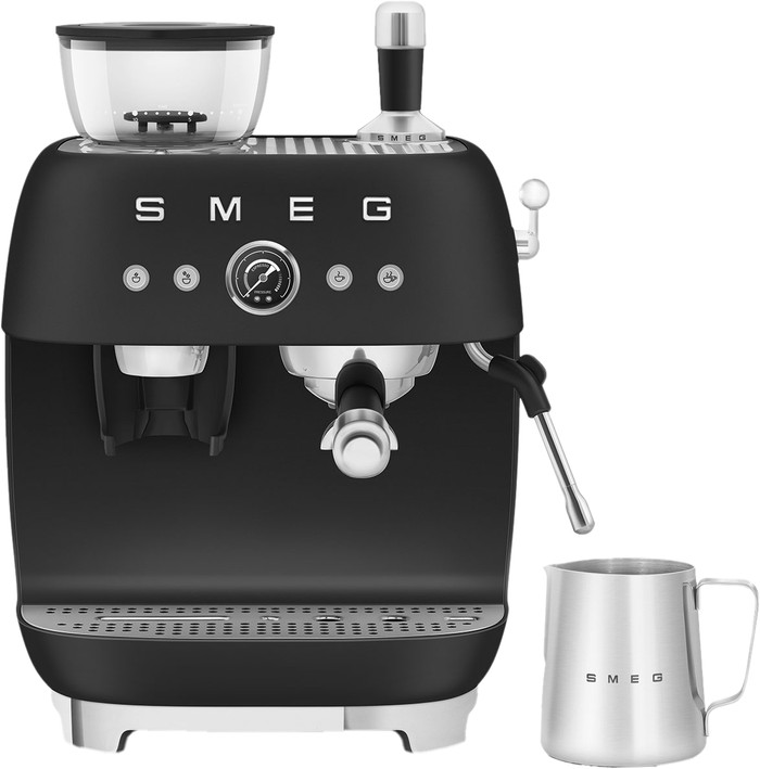 SMEG EGF03BLMEU Mattschwarz vorne