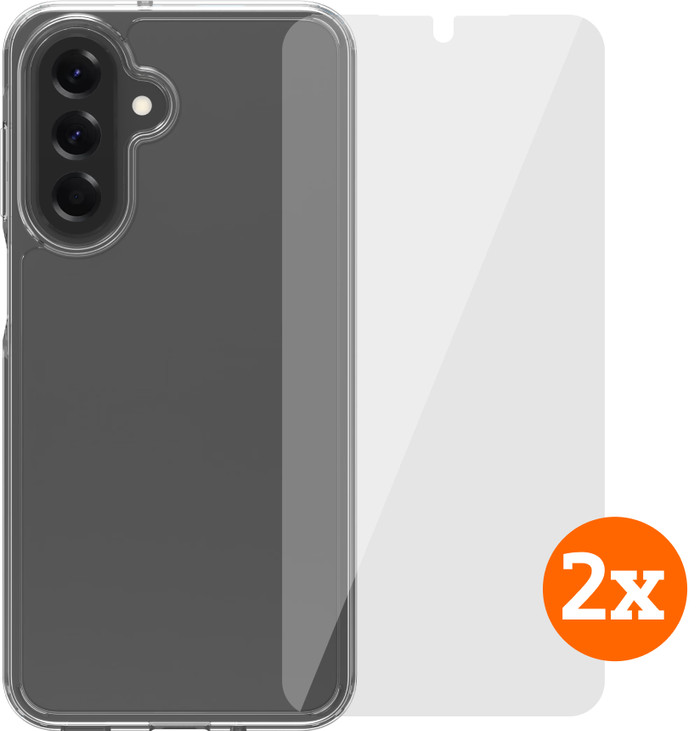 BlueBuilt Protective Cover Samsung Galaxy A17 Transparent + Displayschutz Doppelpack Main Image