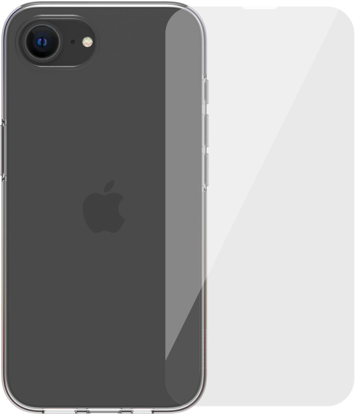 BlueBuilt Backcover iPhone 16e Transparent + Panzerglas Main Image