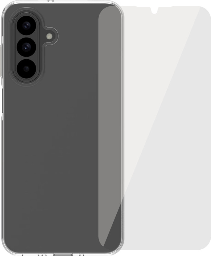 BlueBuilt Samsung Galaxy A26 Backcover Transparent + Panzerglas Main Image