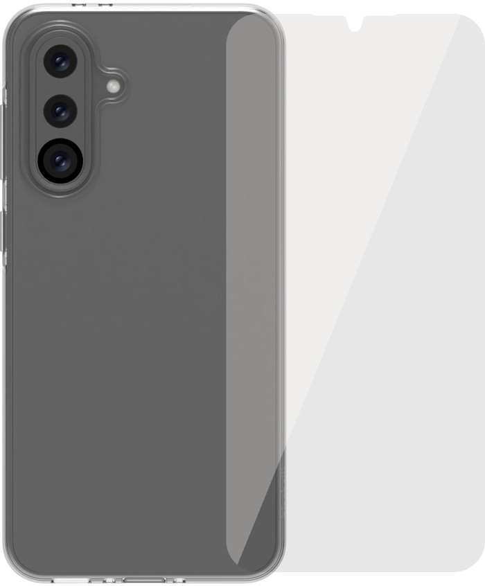 BlueBuilt Samsung Galaxy A36 Backcover Transparent + Panzerglas Main Image