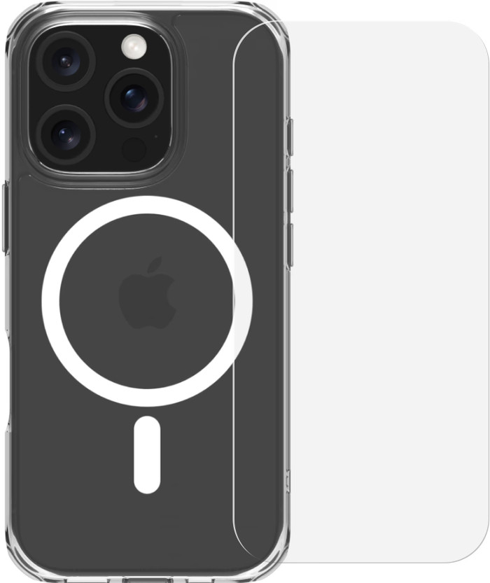 BlueBuilt Protective Backcover mit MagSafe iPhone 16 Pro + Panzerglas Main Image