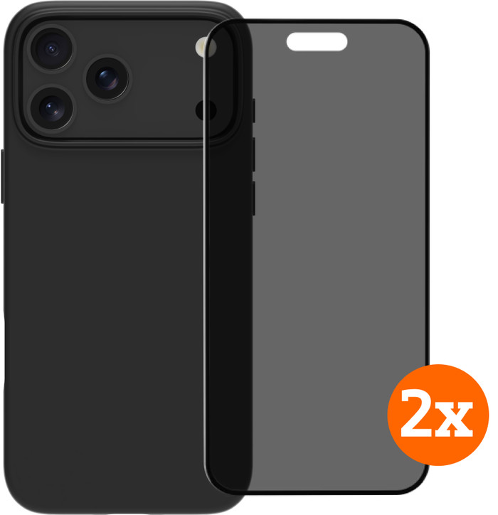 BlueBuilt Protective Cover MagSafe iPhone 17 Pro Max + Privacy Displayschutz Doppelpack Main Image