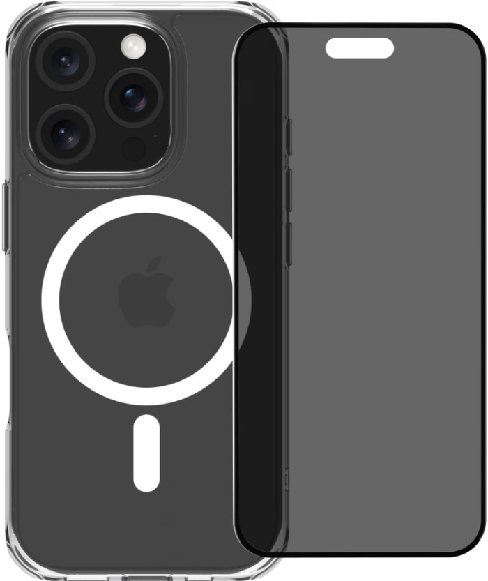 BlueBuilt Protective Backcover mit MagSafe iPhone 16 Pro + Privacy Panzerglas Main Image