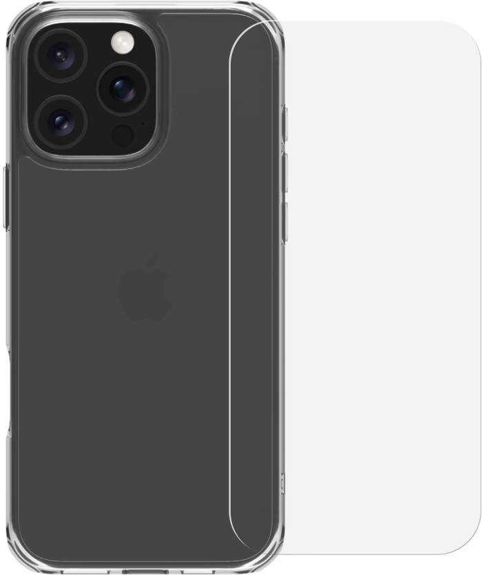 BlueBuilt Protective Backcover iPhone 16 Pro Max Transparent + Panzerglas Main Image