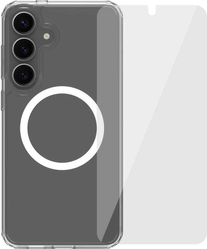 BlueBuilt Protective Backcover Magnet Galaxy S25 Plus Transparent + Panzerglas Main Image