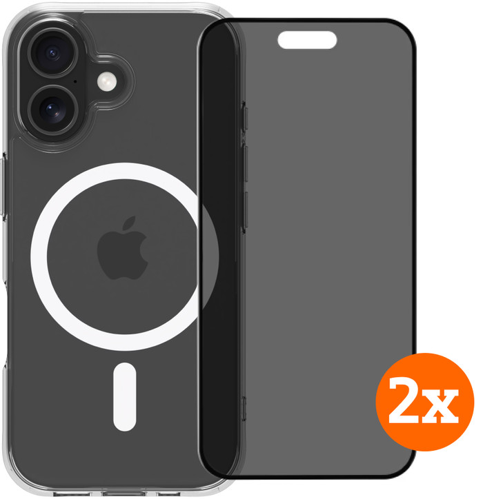 BlueBuilt Protective Backcover MagSafe iPhone 17 + Privacy Displayschutz Doppelpack Main Image