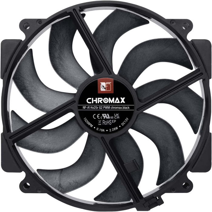 Noctua NF-A14x25r G2 PWM Schwarz Main Image