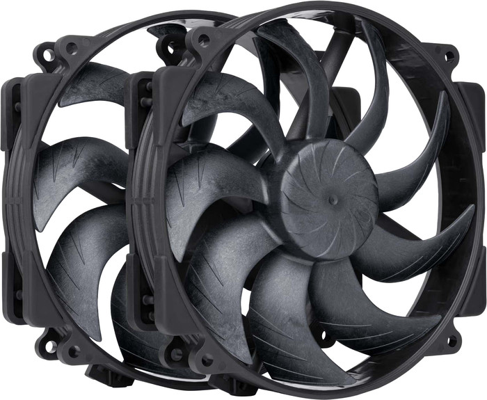 Noctua NF-A14x25r G2 PWM Black - Duo Fan Kit front