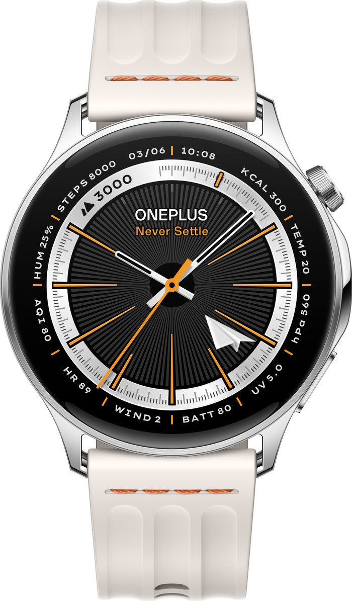 OnePlus Watch Lite Silber 45 mm vorne
