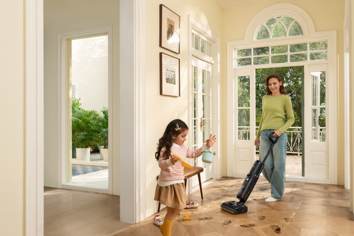 Tineco S7 Stretch produkt in gebrauch