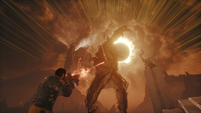 Saros PS5 produkt in gebrauch