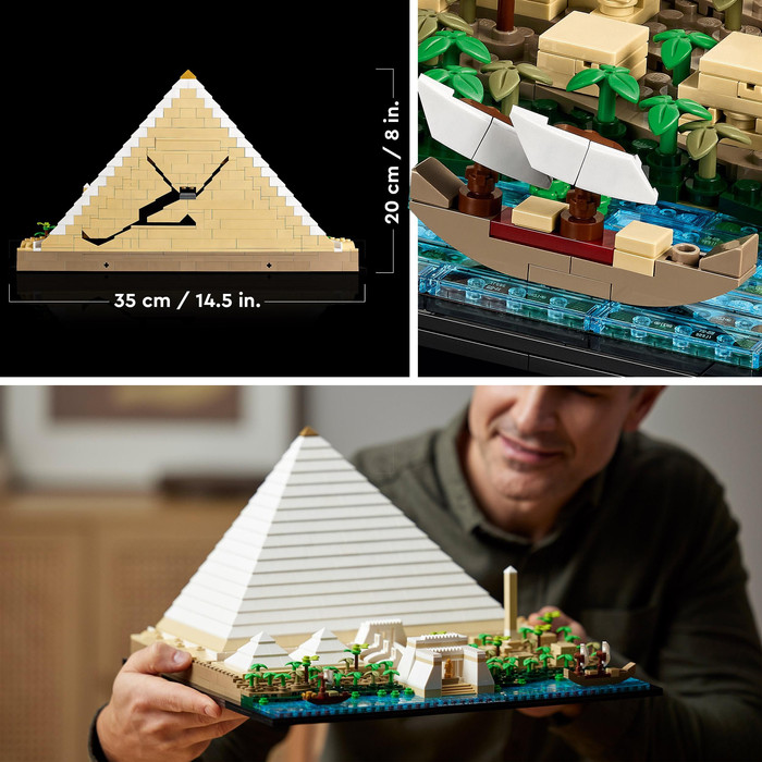 LEGO Architecture Great Pyramid of Giza 21058 product in use